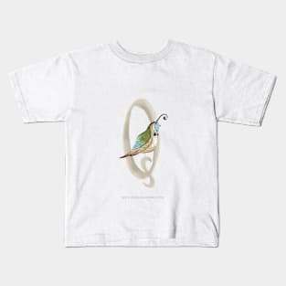 Q for Quail Kids T-Shirt